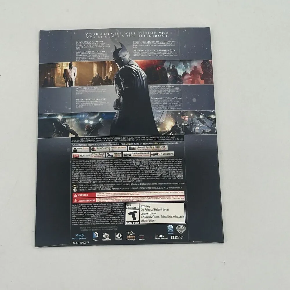 Batman Arkham Origins Tested Not For Resale PlayStation 3 PS3 2013 Fast Shipping